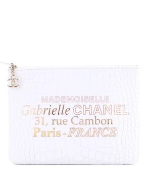 Chanel Croc Embossed Leather O-Case